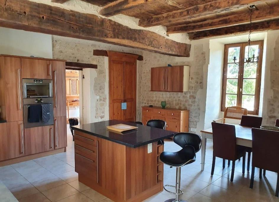 French Farmhouse Retreat With Pool & Superb Views. Blanzac  Bagian luar foto