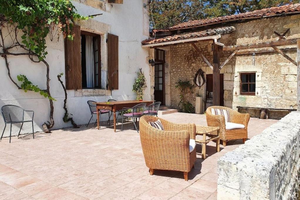 French Farmhouse Retreat With Pool & Superb Views. Blanzac  Bagian luar foto