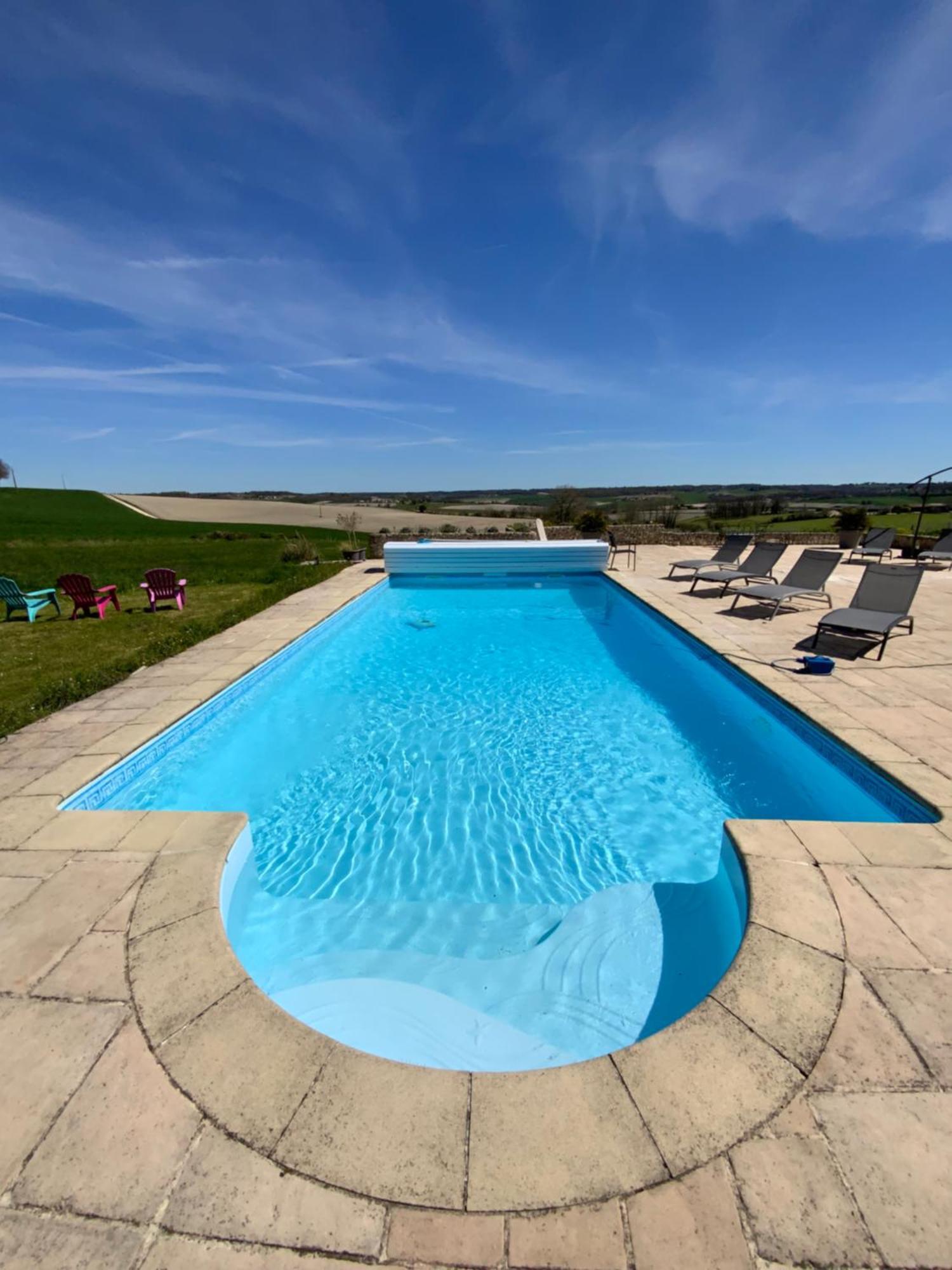 French Farmhouse Retreat With Pool & Superb Views. Blanzac  Bagian luar foto